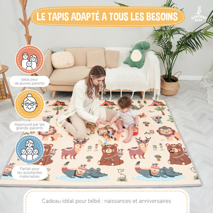 Tapis de Jeu en mousse, épais et pliable - Superbe Bébé#couleur_monuments