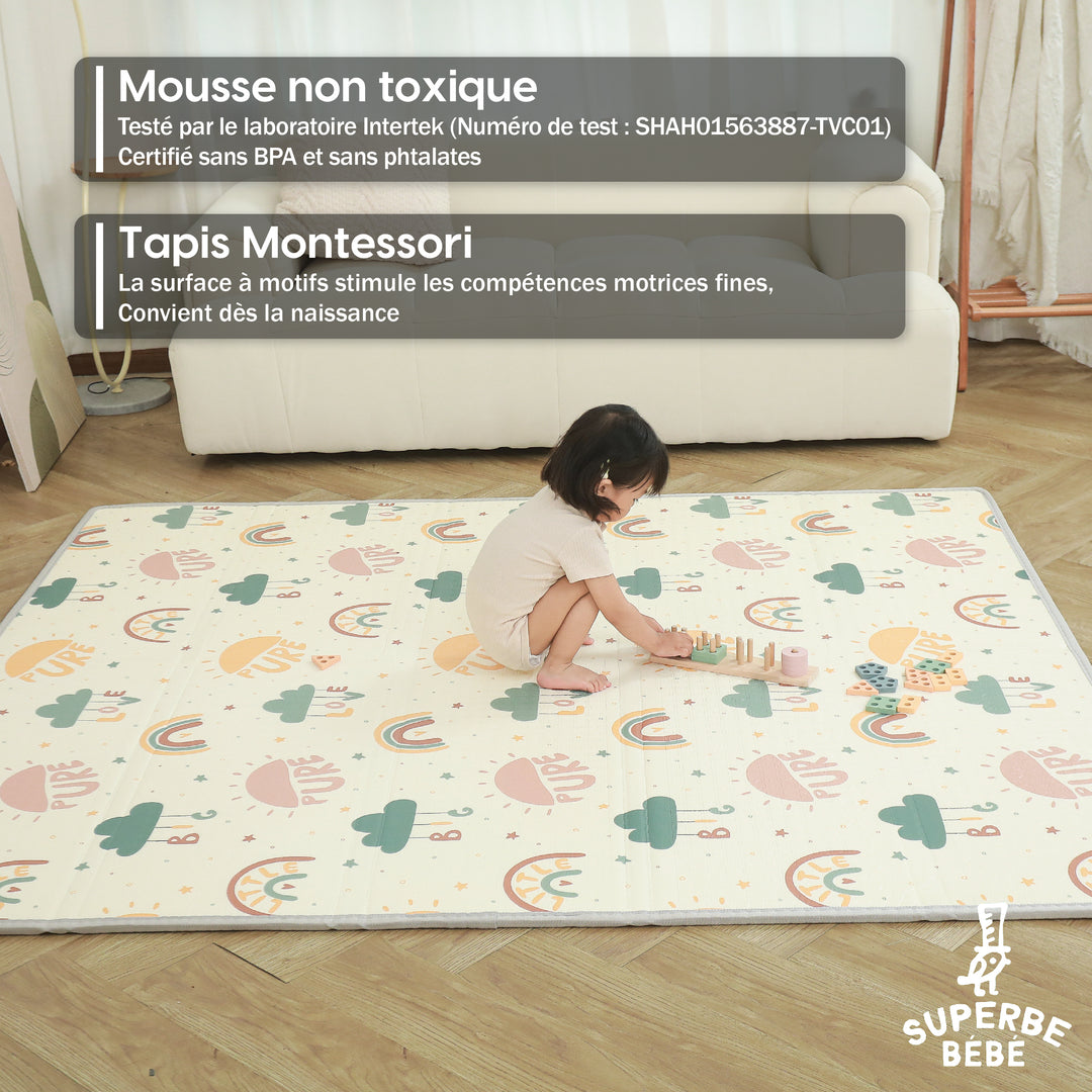 Tapis de Jeu en mousse, épais et pliable - Superbe Bébé#couleur_pure-big-love