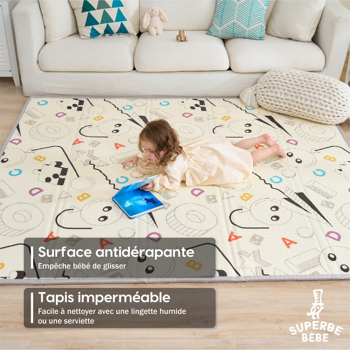 Tapis de Jeu en mousse, épais et pliable - Superbe Bébé#couleur_rainbow-sky