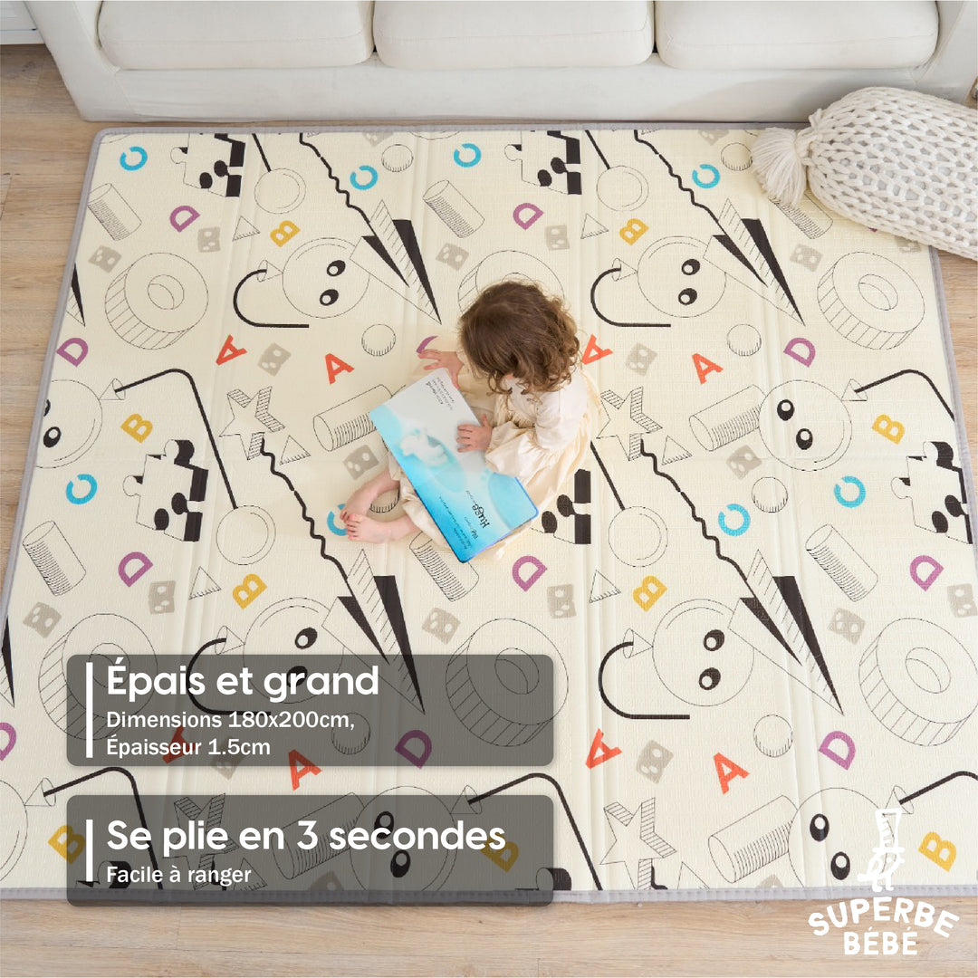 Tapis de Jeu en mousse, épais et pliable - Superbe Bébé#couleur_rainbow-sky