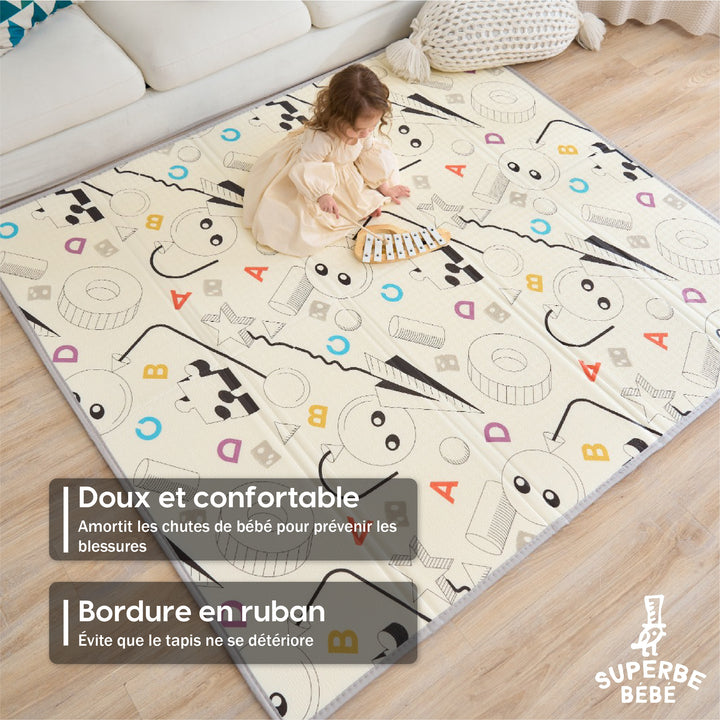 Tapis de Jeu en mousse, épais et pliable - Superbe Bébé#couleur_rainbow-sky