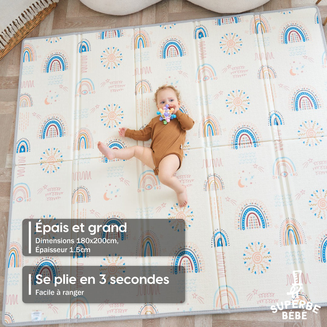 Tapis de Jeu en mousse, épais et pliable - Superbe Bébé#couleur_nordic