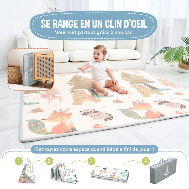 Tapis de Jeu en mousse, épais et pliable - Superbe Bébé#couleur_indians