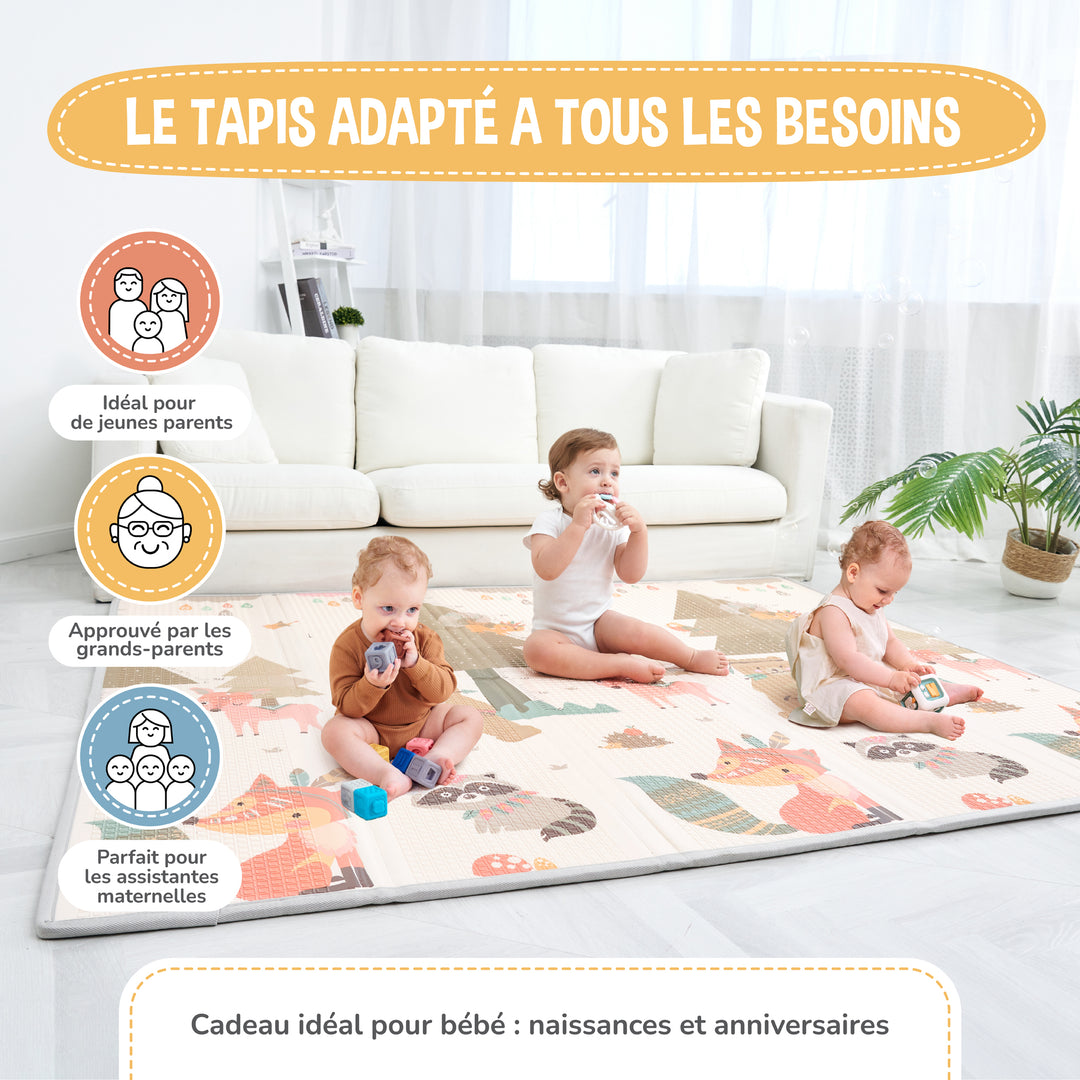 Tapis de Jeu en mousse, épais et pliable - Superbe Bébé#couleur_indians