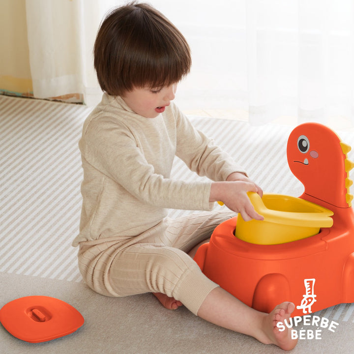 Pot bébé d'apprentissage de la propreté - DINO#couleur_orange