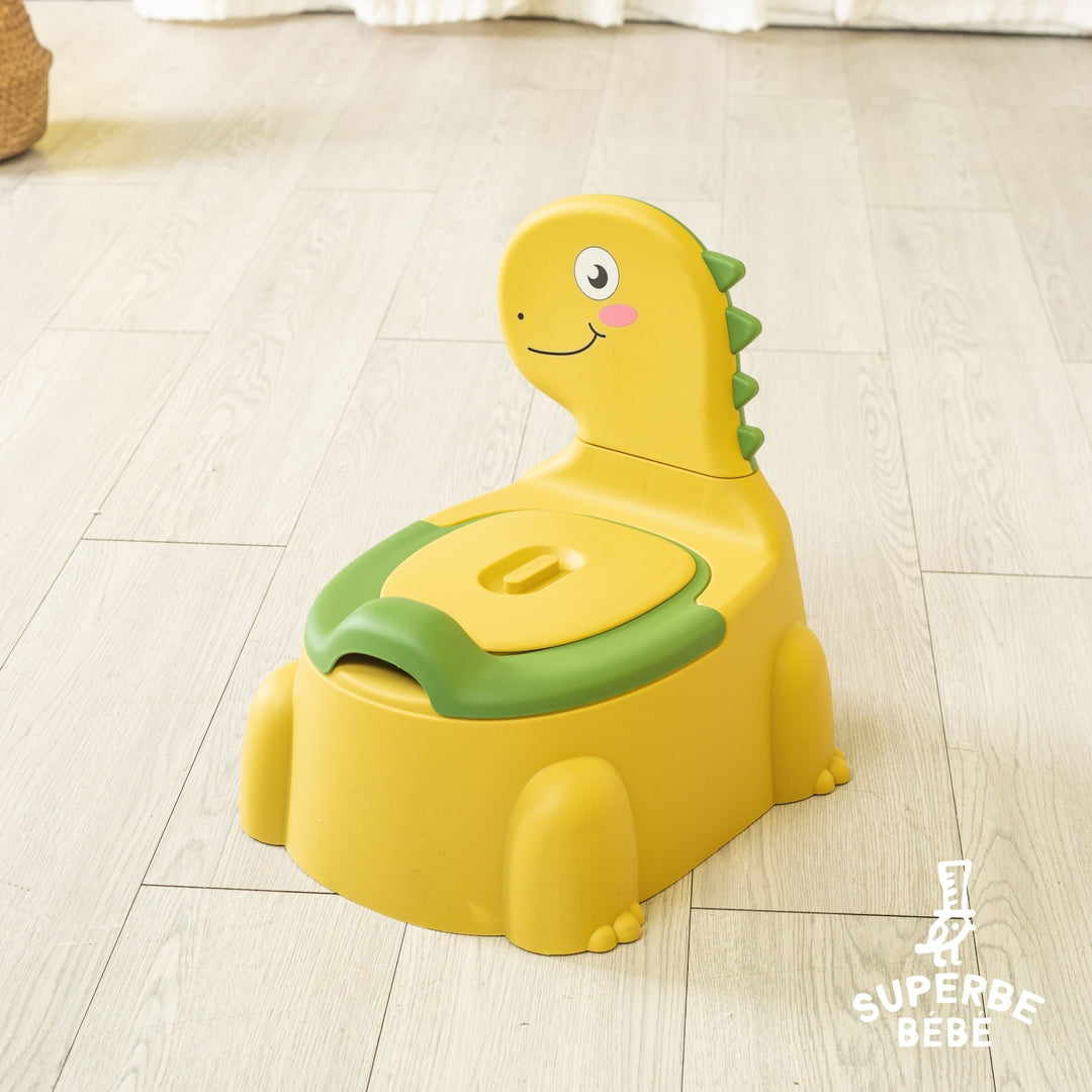 Pot bébé d'apprentissage de la propreté - DINO#couleur_jaune