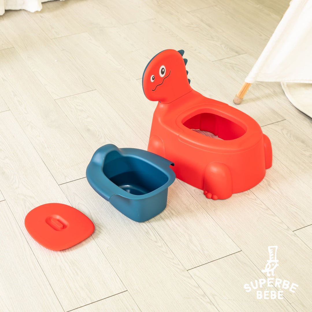 Pot bébé d'apprentissage de la propreté - DINO#couleur_rouge